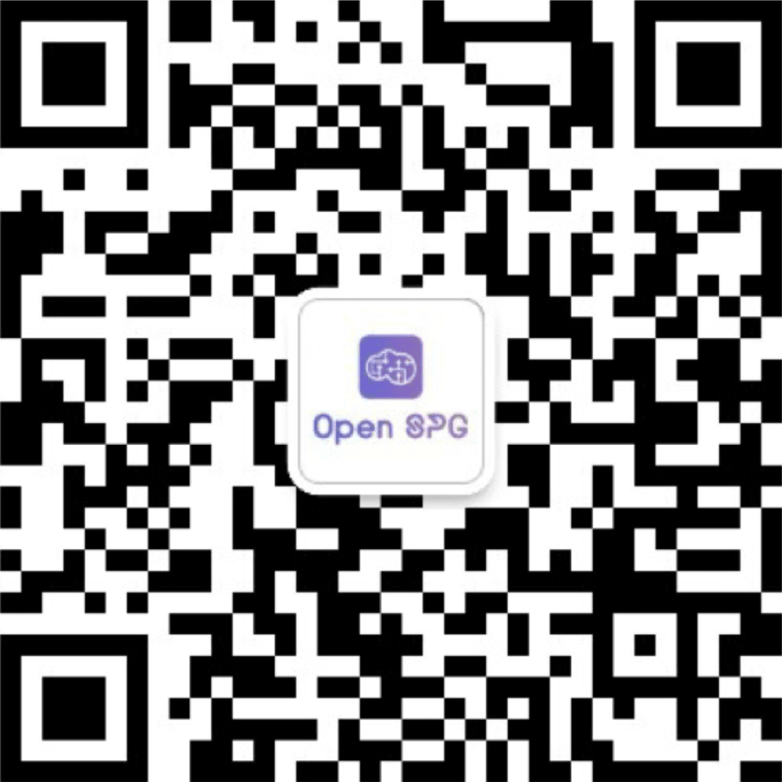 お問い合わせ:OpenSPG QRコード